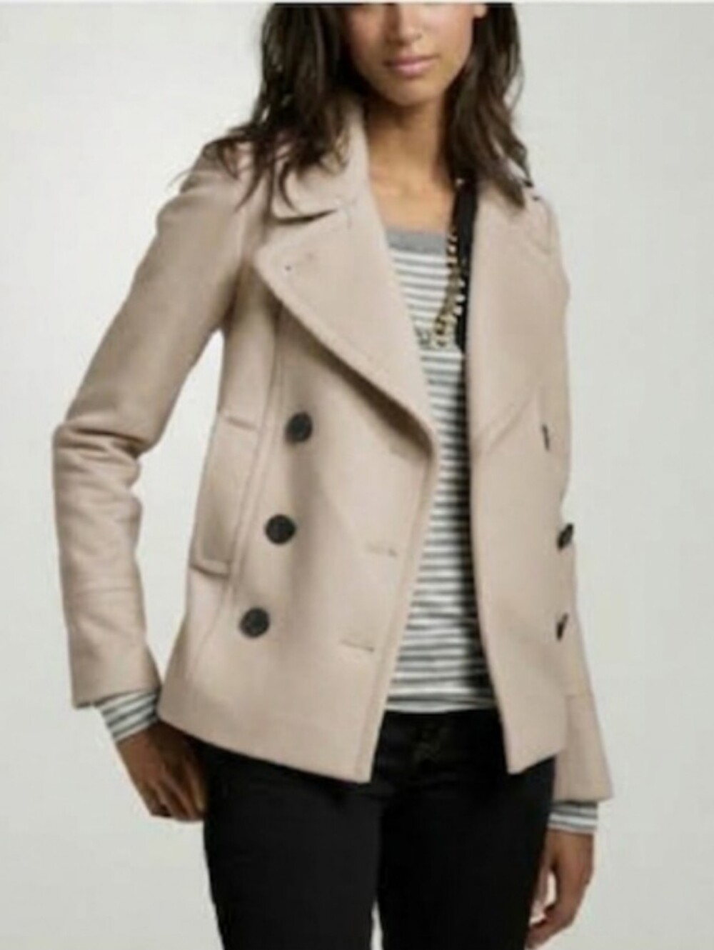 J Crew 100% Wool Harbour Peacoat